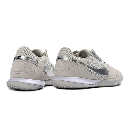 Chuteira Futsal Nike Street Gato IC Bege e Prata
