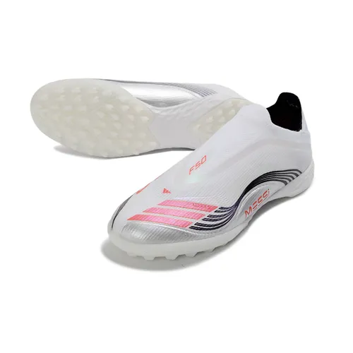 Chuteira Society Adidas F50+ TF Branco - Messi