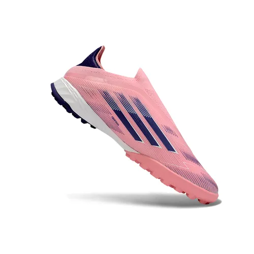 Chuteira Society Adidas F50+ TF Rosa e Roxo