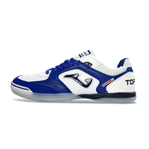 Chuteira Futsal Joma Top Flex Rebound IC Azul e Branco