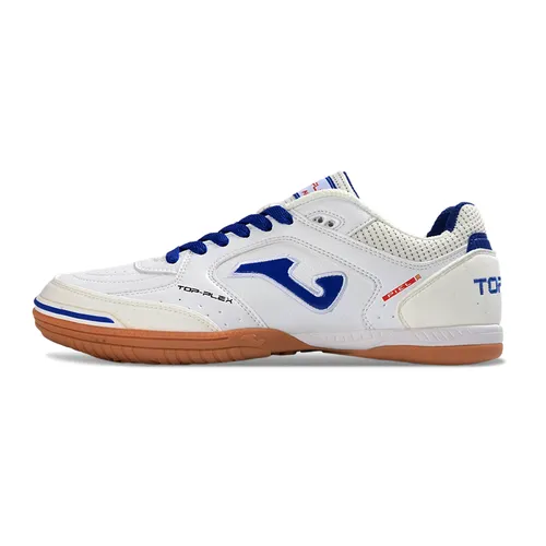 Chuteira Futsal Joma Top Flex Rebound IC Branco e Azul