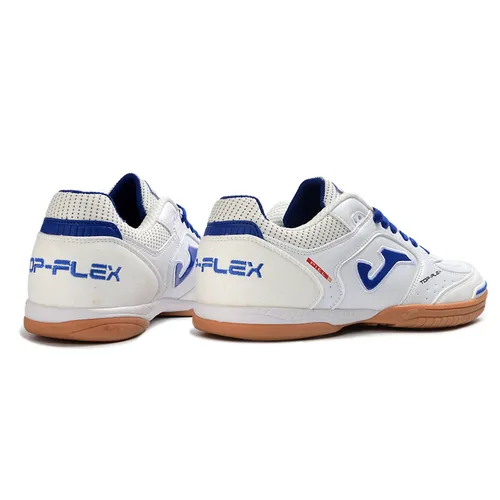 Chuteira Futsal Joma Top Flex Rebound IC Branco e Azul