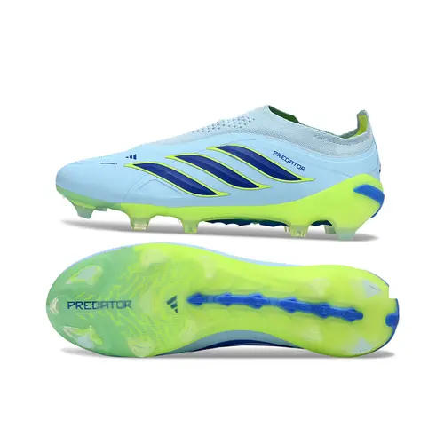 Chuteira Campo Adidas Predator LL 26 Elite FG Azul e Verde - Ice Cold Precision