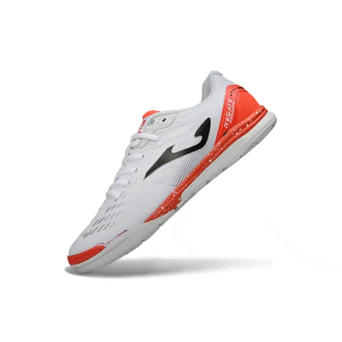 Chuteira Futsal Joma Regate Rebound IC Branco e Laranja