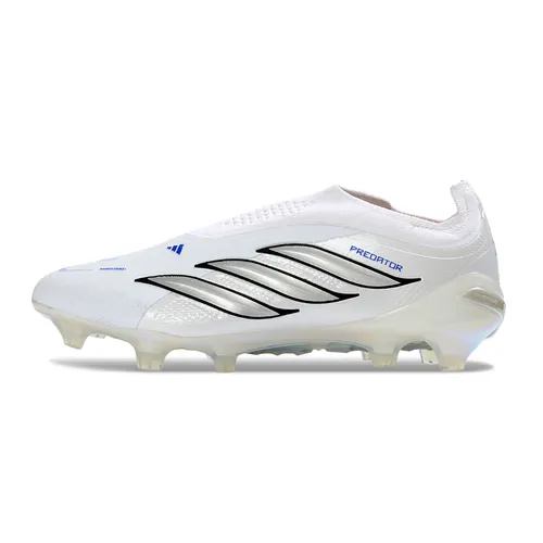Chuteira Campo Adidas Predator LL 26 Elite FG Branco e Azul