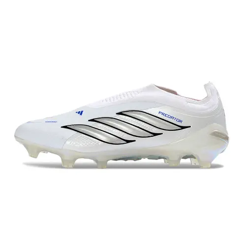 Chuteira Campo Adidas Predator LL 26 Elite FG Branco e Azul