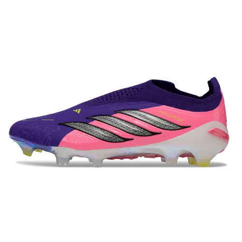 Chuteira Campo Adidas Predator LL 26 Elite FG Roxo e Rosa