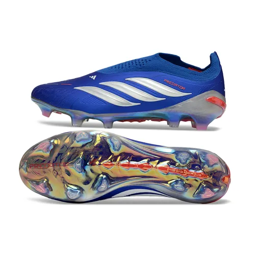 Chuteira Campo Adidas Predator LL 26 Elite FG Azul e Branco