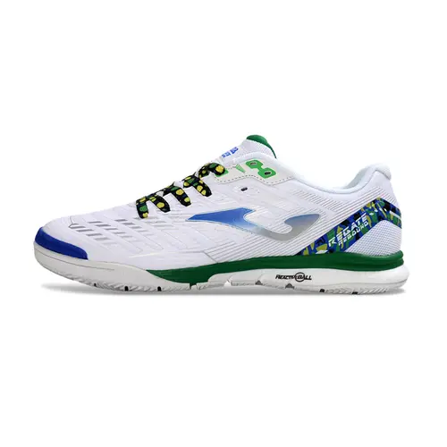 Chuteira Futsal Joma Regate Rebound IC Branco, Azul e Verde