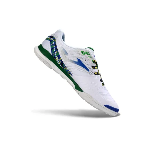 Chuteira Futsal Joma Regate Rebound IC Branco, Azul e Verde