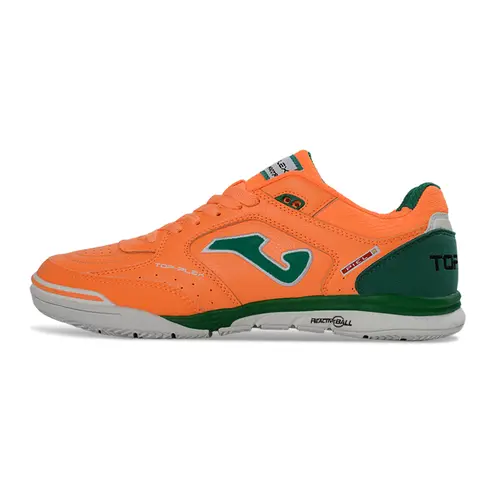 Chuteira Futsal Joma Top Flex Rebound IC Laranja e Verde