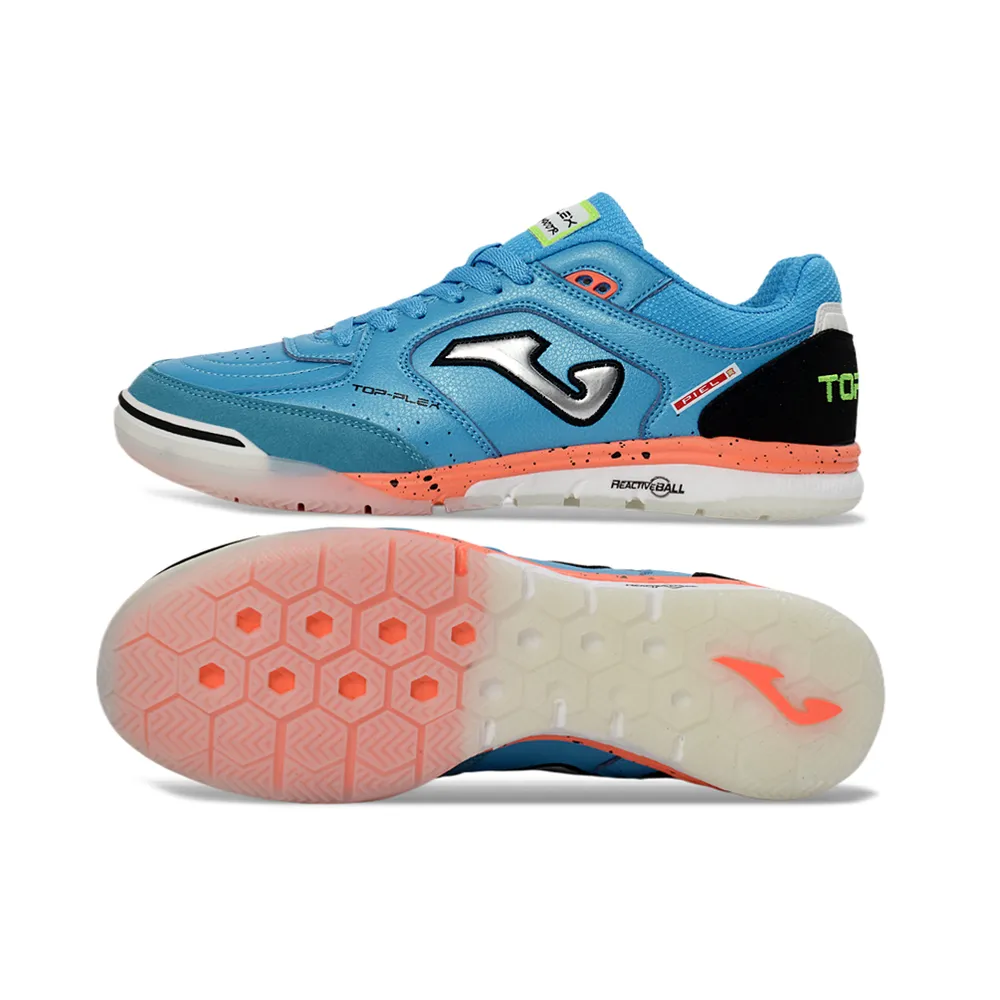 Chuteira Futsal Joma Top Flex Rebound IC Azul | Rebound 2.0