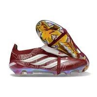 Chuteira Campo Adidas Predator Tongue 26 Elite FG Vinho e Branco - imagem 7
