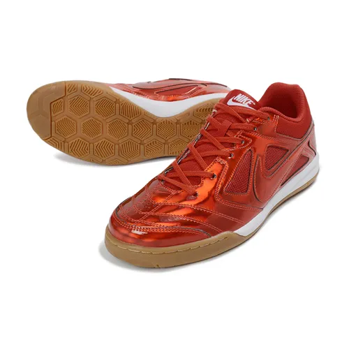 Chuteira Futsal Supreme x Nike SB Gato IC Vermelho e Branco