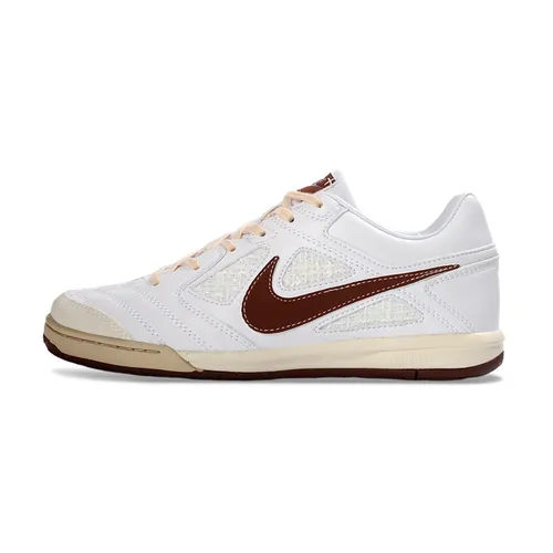 Chuteira Futsal Supreme x Nike SB Gato IC Branco e Marrom
