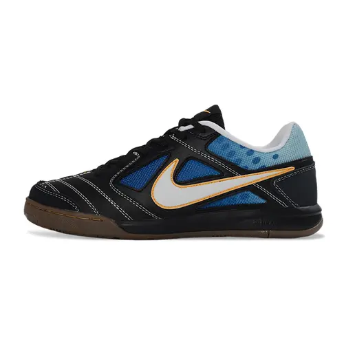 Chuteira Futsal Supreme x Nike SB Gato IC Preto e Azul