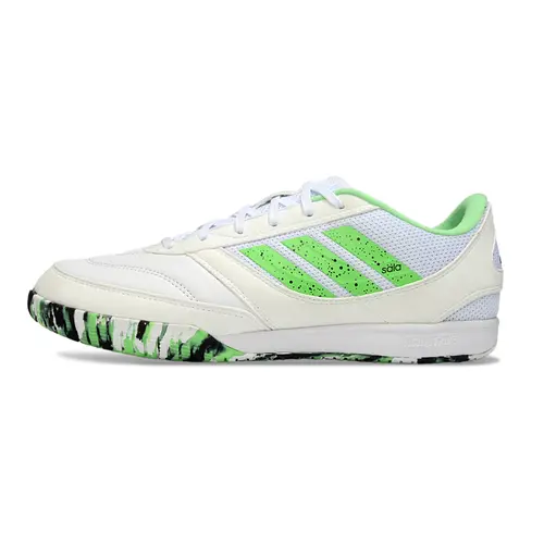 Chuteira Futsal Adidas Top Sala IC Branco e Verde