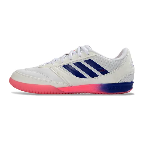 Chuteira Futsal Adidas Top Sala IC Branco, Rosa e Azul