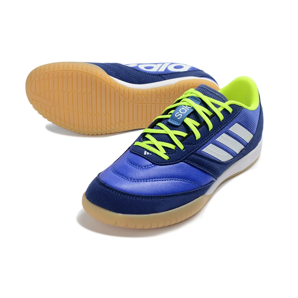 Chuteira Futsal Adidas Top Sala IC Azul, Branco e Amarelo