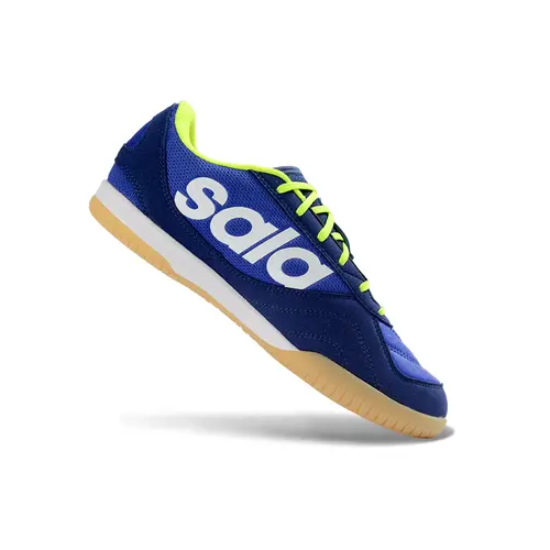 Chuteira Futsal Adidas Top Sala IC Azul, Branco e Amarelo