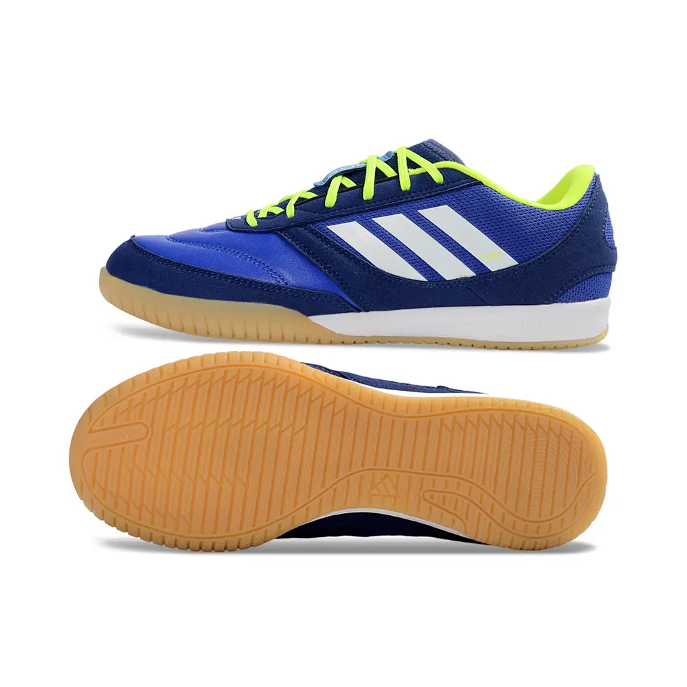 Chuteira Futsal Adidas Top Sala IC Azul, Branco e Amarelo
