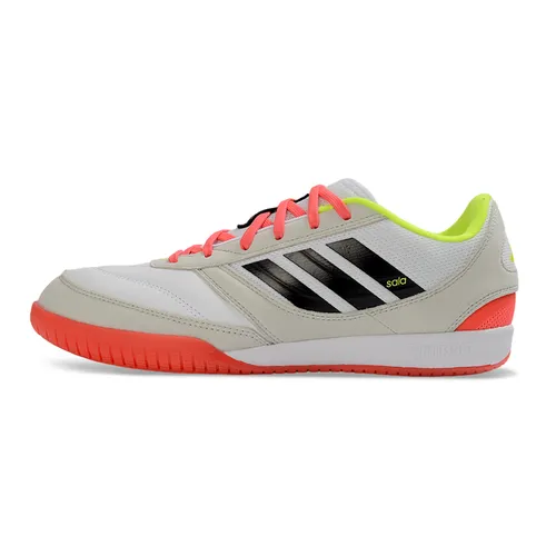 Chuteira Futsal Adidas Top Sala IC Branco, Rosa e Verde
