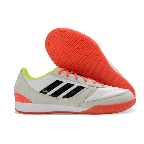 Chuteira Futsal Adidas Top Sala IC Branco, Rosa e Verde