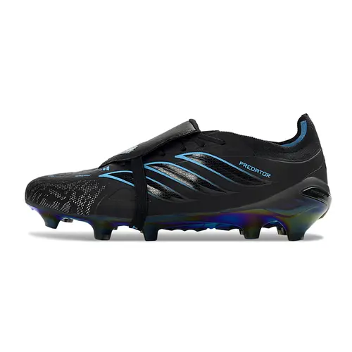Chuteira Campo Adidas Predator Tongue 26 Elite FG Preto e Azul