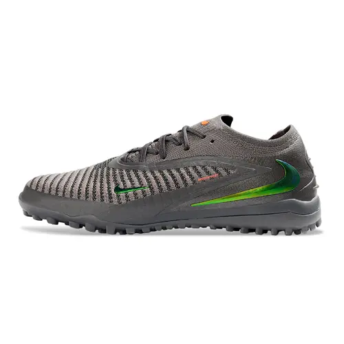 Chuteira Society Nike Phantom GX 6 Elite TF Cinza e Verde - Heat Up
