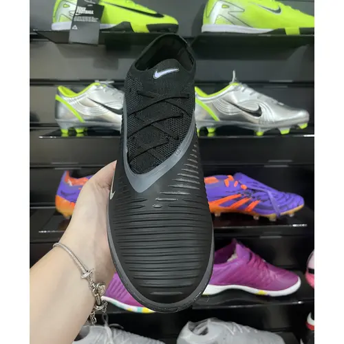 Chuteira Society Nike Phantom ReactX 6 Pro TF Preto - Pronta Entrega