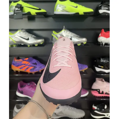 Chuteira Society Nike Air Zoom Mercurial Vapor 16 Elite TF Rosa e Preto - Pronta Entrega