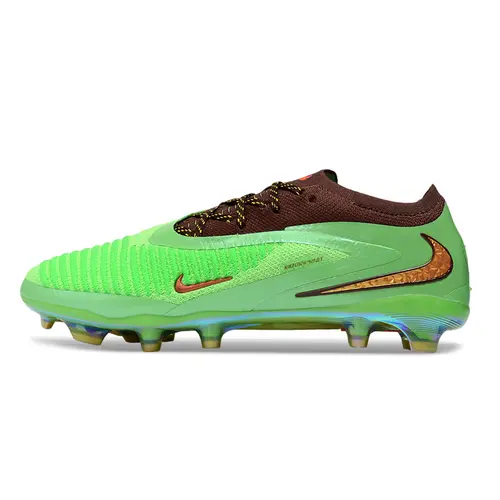 Chuteira Campo Nike Phantom GX 6 Elite FG Marrom e Verde