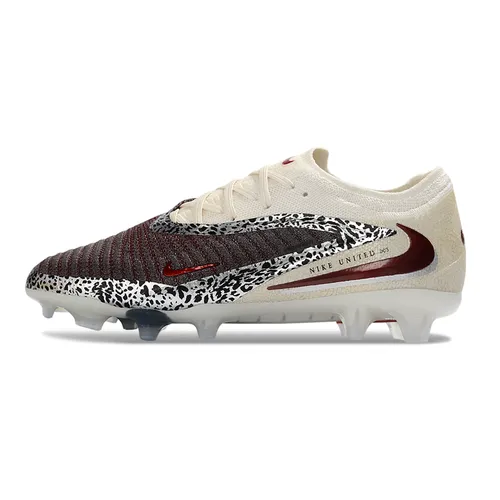 Chuteira Campo Nike Phantom GX 6 Elite FG Bege e Bordô - United Pack