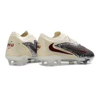 Chuteira Campo Nike Phantom GX 6 Elite FG Bege e Bordô - imagem 6