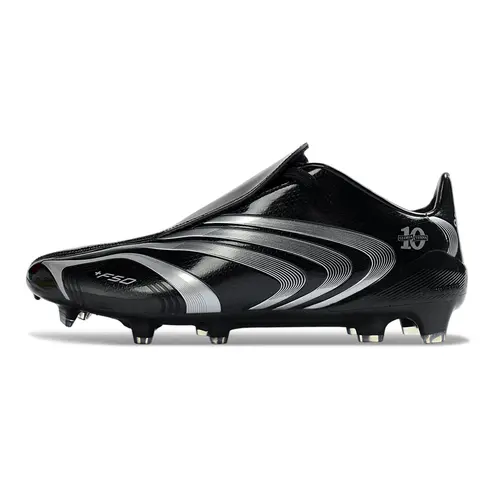 Chuteira Campo Adidas F50 Spider FG Preto e Prata