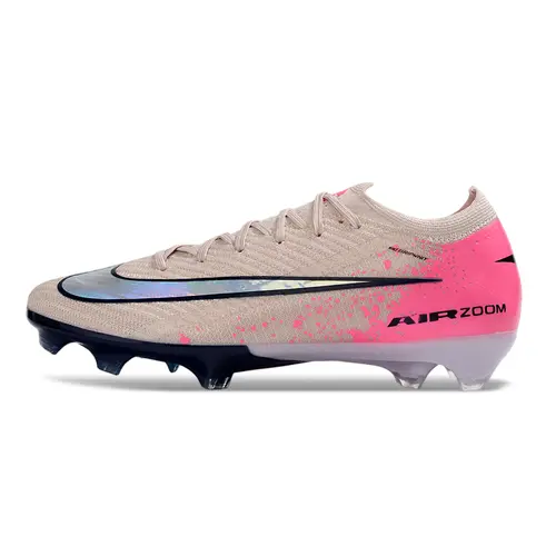 Chuteira Campo Nike Air Zoom Mercurial Vapor 16 Elite FG Rosa e Azul Marinho