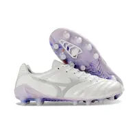 Chuteira Mizuno Morelia Neo IV Beta FG Branco Lilás | Leveza - imagem 6