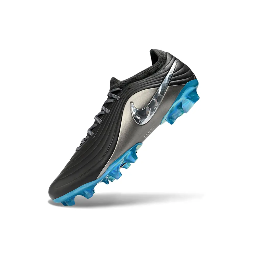 Chuteira Campo Nike Tiempo Maestro Elite FG Cinza e Azul