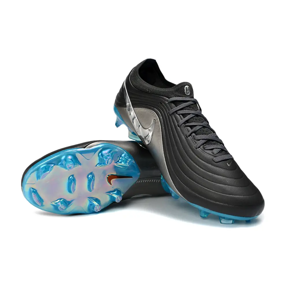 Chuteira Campo Nike Tiempo Maestro Elite FG Cinza e Azul