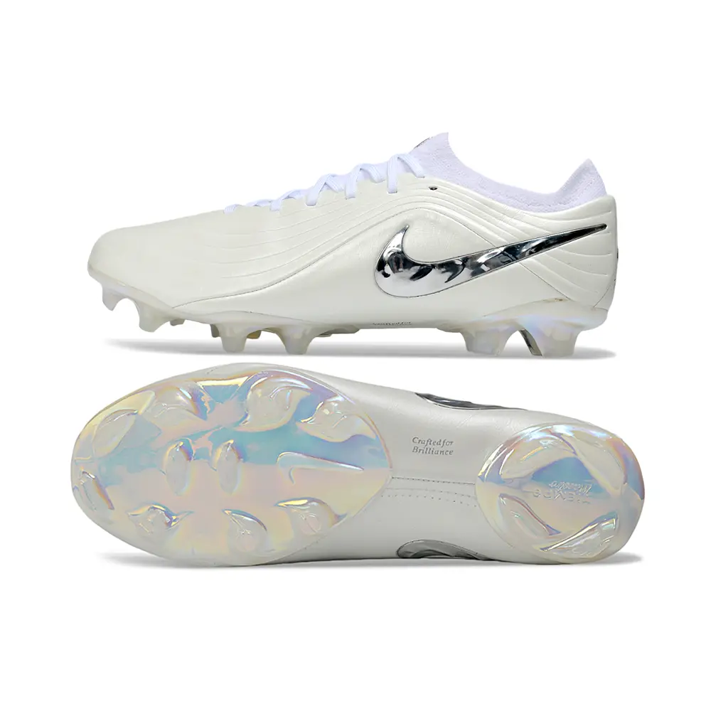 Chuteira Campo Nike Tiempo Maestro Elite FG Branco e Prata