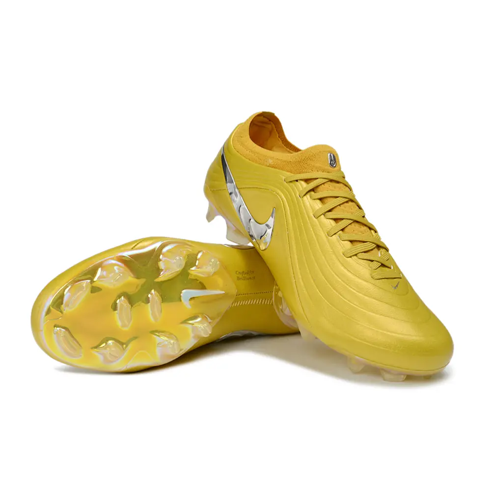 Chuteira Campo Nike Tiempo Maestro Elite FG Amarelo e Prata