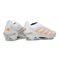 Chuteira Campo Adidas Predator LL 26 Elite FG Branco e Laranja - imagem 3