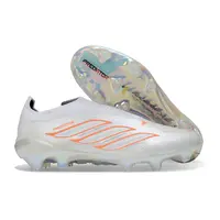 Chuteira Campo Adidas Predator LL 26 Elite FG Branco e Laranja - imagem 4