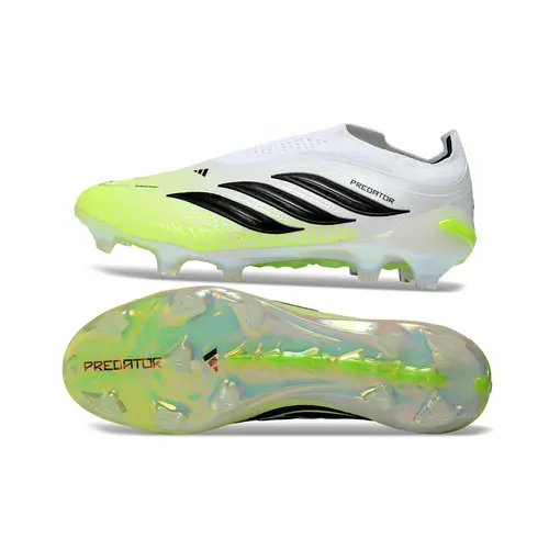 Chuteira Campo Adidas Predator LL 26 Elite FG Branco, Verde e Preto