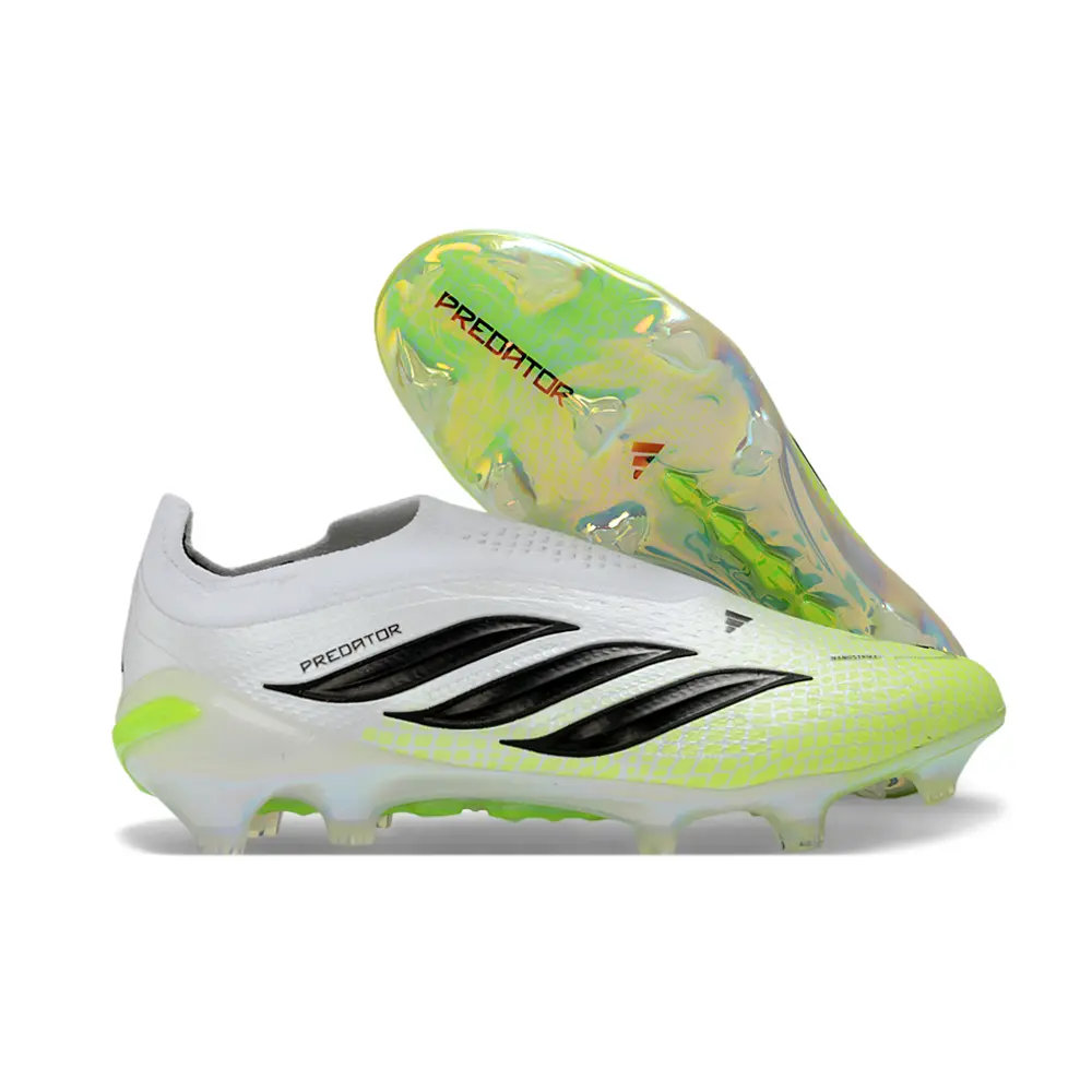 Chuteira Campo Adidas Predator LL 26 Elite FG Branco, Verde e Preto