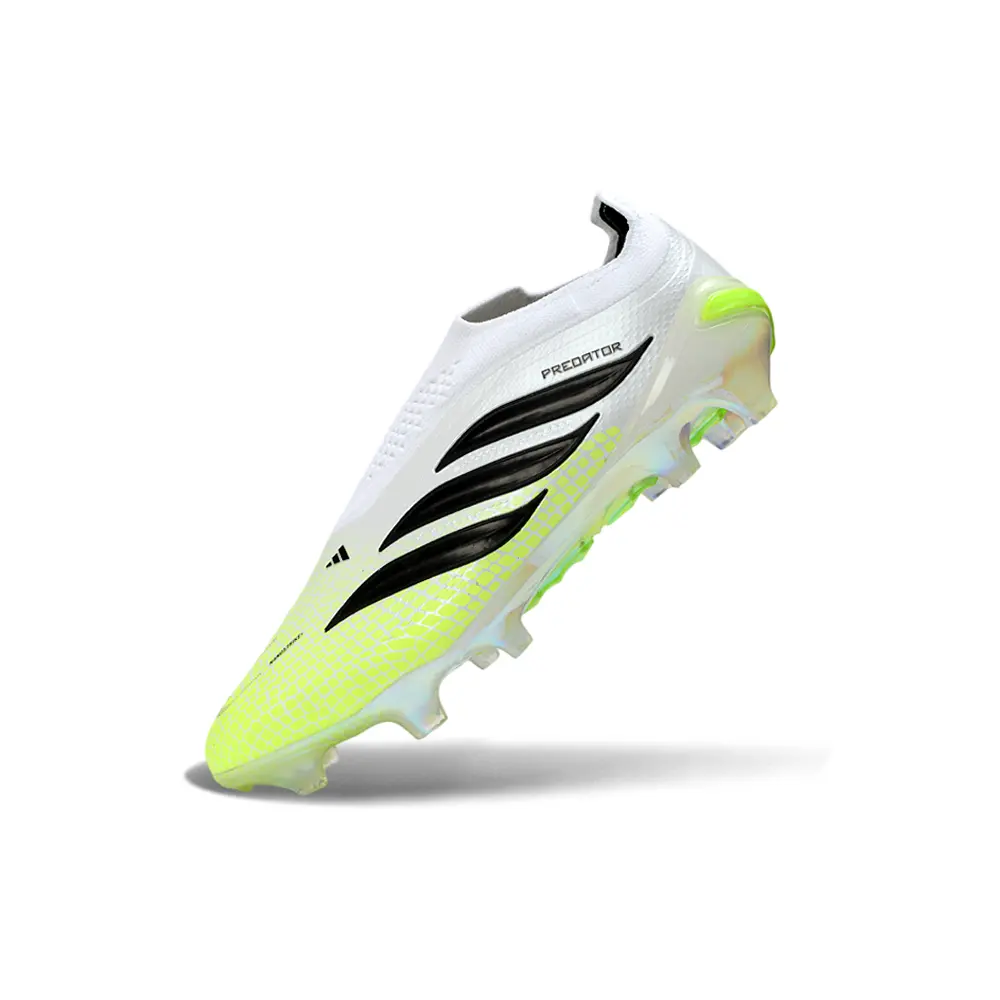 Chuteira Campo Adidas Predator LL 26 Elite FG Branco, Verde e Preto