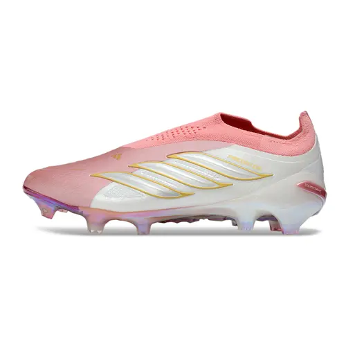 Chuteira Campo Adidas Predator LL 26 Elite FG Rosa e Branco