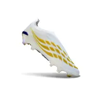 Chuteira Campo Adidas Predator LL 26 Elite FG Branco, Dourado e Azul - imagem 3
