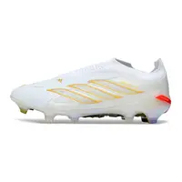 Chuteira Campo Adidas Predator LL 26 Elite FG Branco, Dourado e Azul - imagem 1
