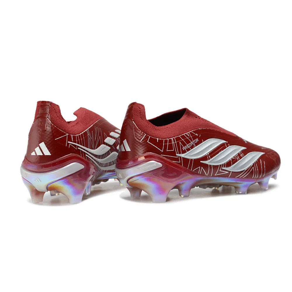 Chuteira Campo Adidas Predator LL 26 Elite FG Vermelho e Branco